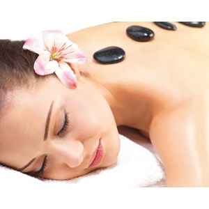 64 pierres de massage en basalte