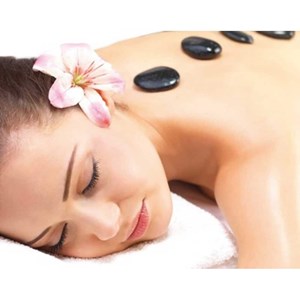 64 pierres de massage en basalte
