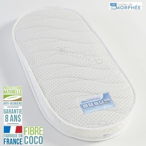 Matelas couffin 100% coco 40x90 6cm