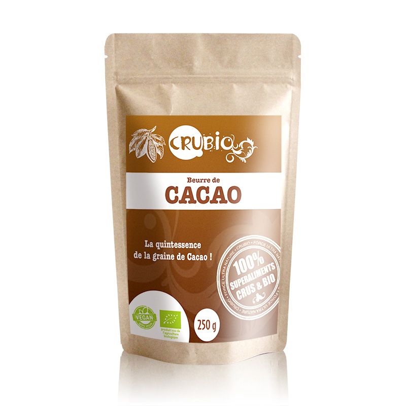 Beurre de cacao certifié bio (250g)