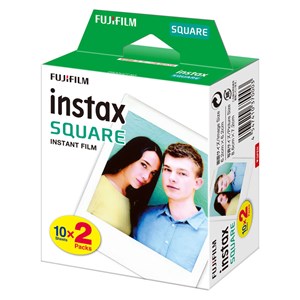 Fujifilm films instax square bipack de 2x 10 vues