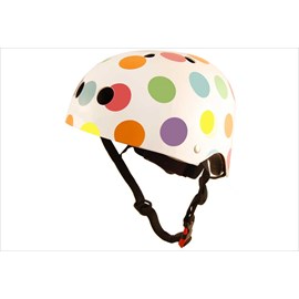 Casque vélo enfant pois pastel small