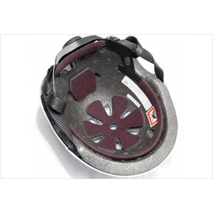 Casque vélo enfant rouge pois blanc m