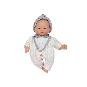 Petit poupon 25 cm étoiles grises