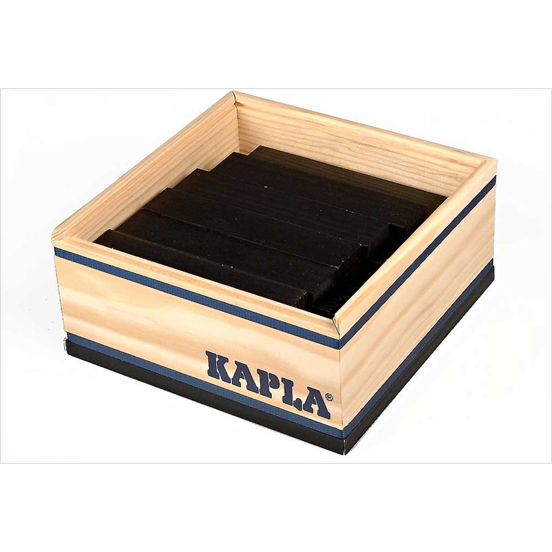 Kapla noirs - les carrés couleurs