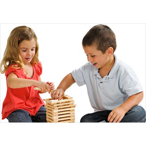 Kapla noirs - les carrés couleurs