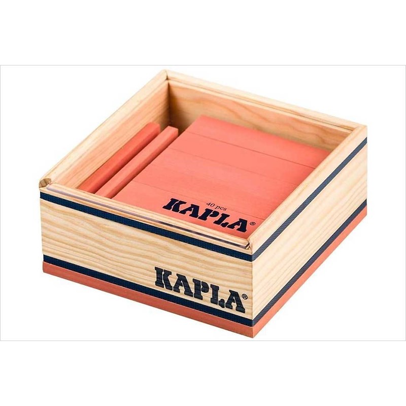 Kapla roses - les carrés couleurs