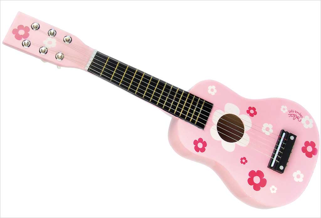 VILAC - Guitare d'enfant à motifs fleurs - en bois - Cdiscount Jeux - Jouets