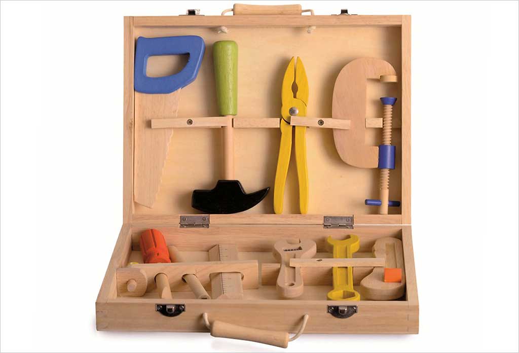 boite à outils jouet bois
