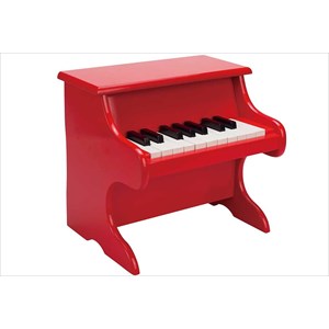 Jouet piano rouge bois hape