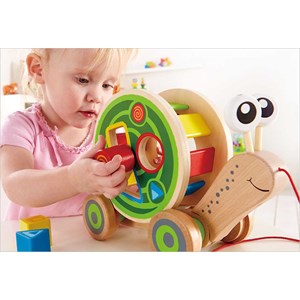 Jouet escargot à tirer hape