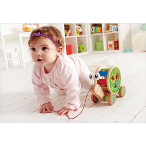 Jouet escargot à tirer hape