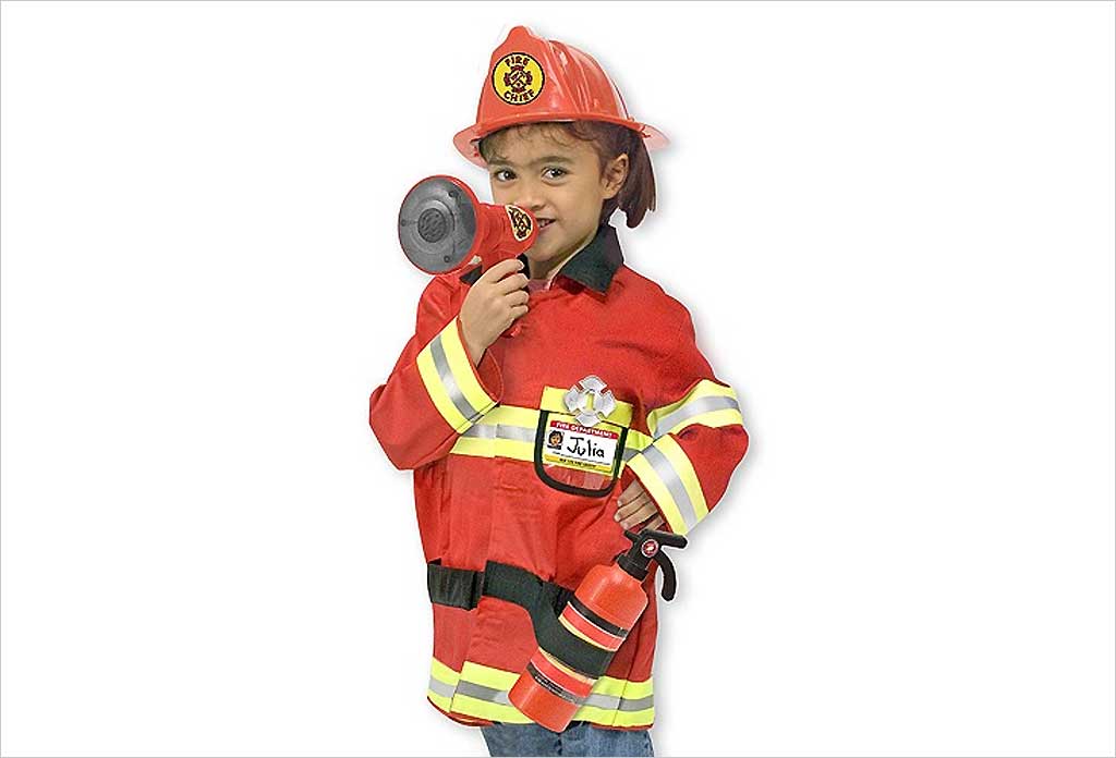 Déguisement pompier 1 an / 2 ans - costume pompier pour bébé