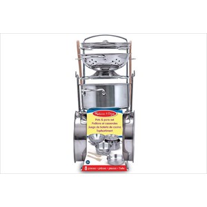 Dînette casseroles métalliques