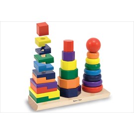 Pyramide cube en bois a emboîter