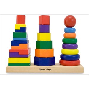 Pyramide cube en bois a emboîter