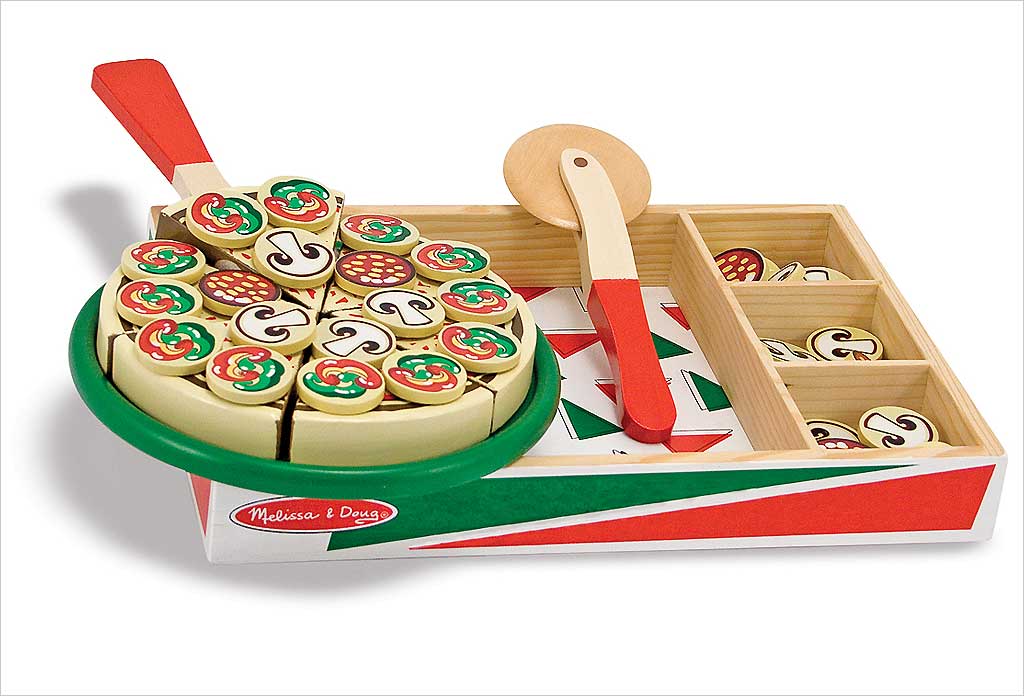 Accessoire marchande- Pizza en bois