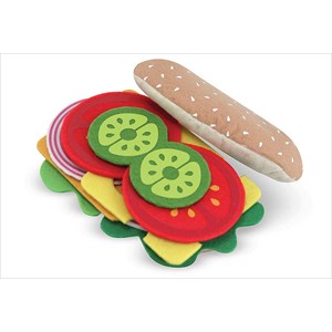 Jouet sandwich tissus melissa & doug