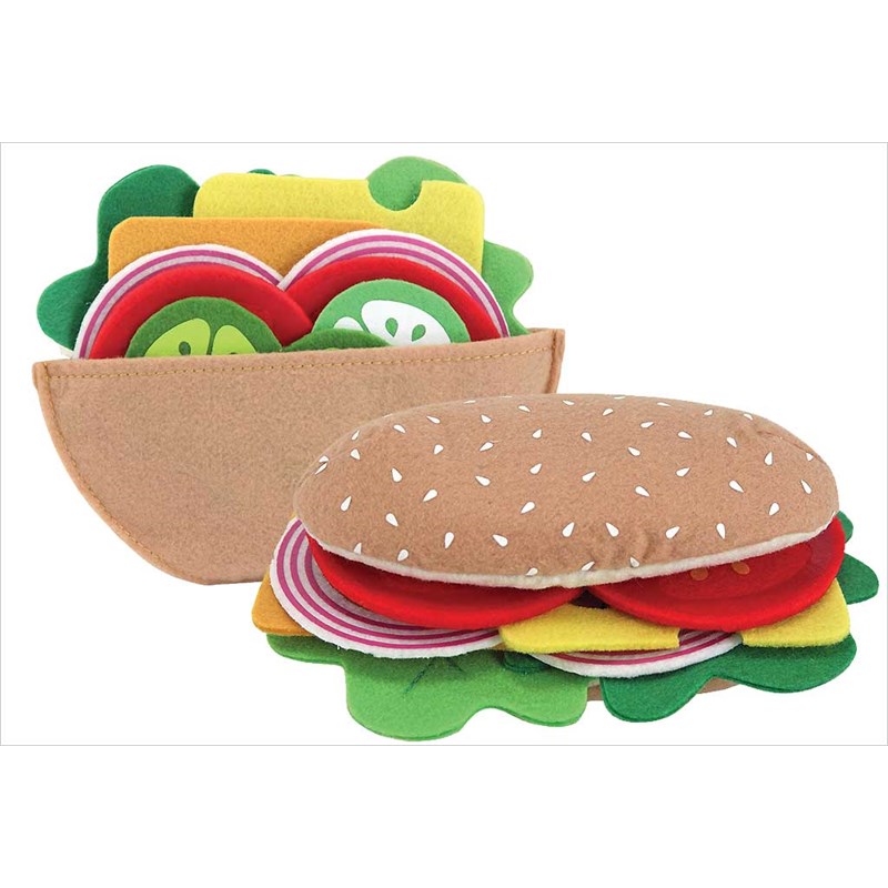 Jouet sandwich tissus melissa doug Nature Decouvertes