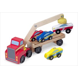 Camion de transport bois grue magnétique