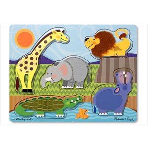 Puzzle animaux sauvages à toucher