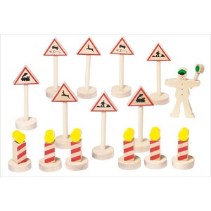 29 panneaux de signalisation en bois