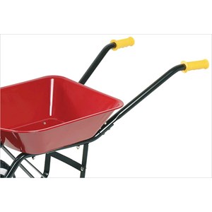 Brouette enfant en métal rouge