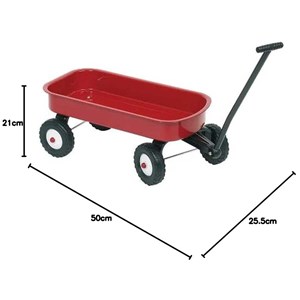 Chariot à tirer métal rouge goki