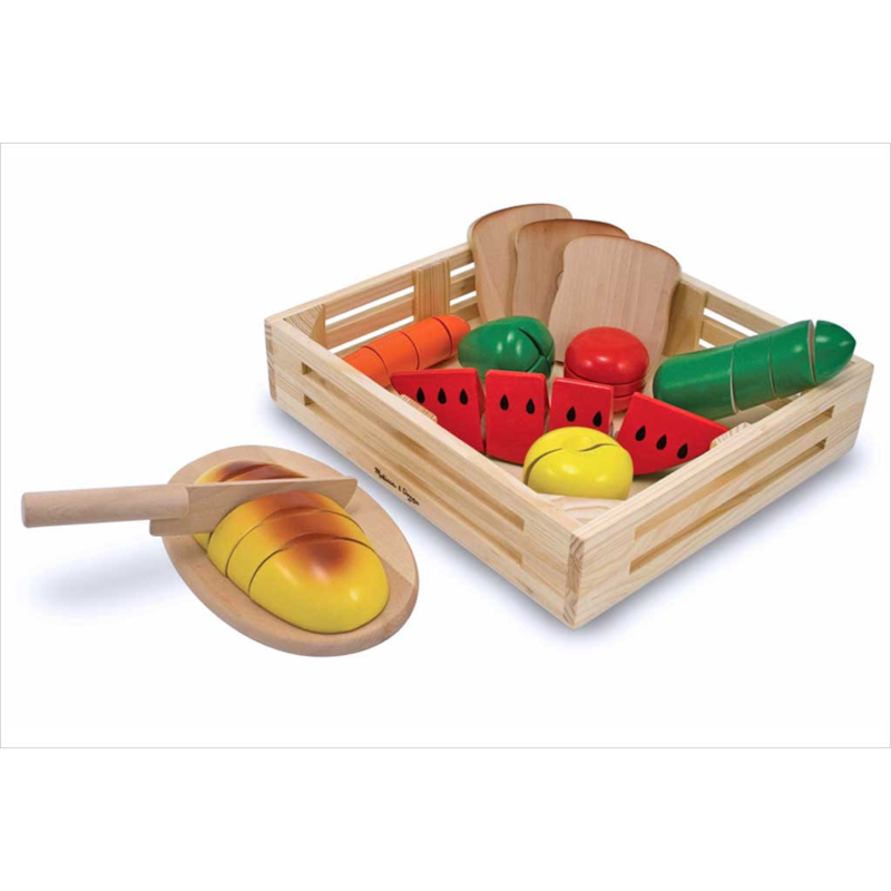 Grands aliments en bois à découper (Melissa And Doug) - Image 1