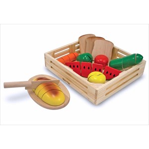 Grands aliments en bois à découper