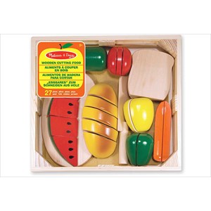 Grands aliments en bois à découper