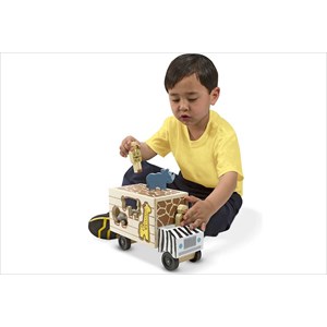 Camion boite à formes en bois