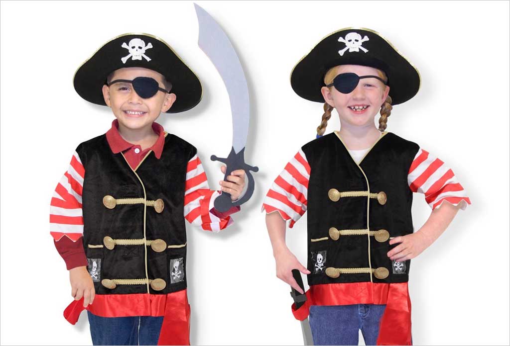 Déguisement - Pirate - 3-4 ans - Déguisements pour Enfant - Se déguiser et  se maquiller - Fêtes et anniversaires