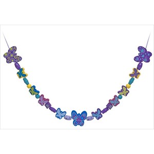 Perles en bois papillons