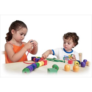 Premières grosses perles en bois