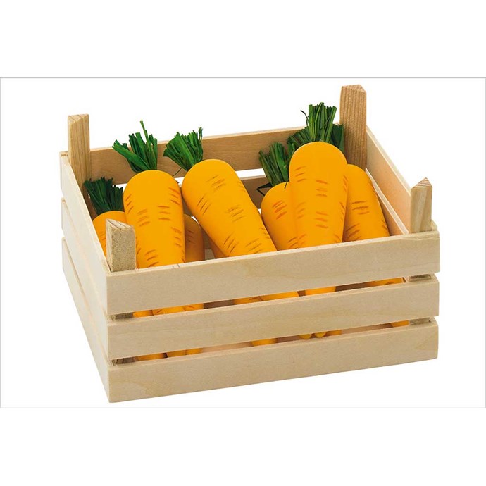 Goki Fruits et légumes dans une cagette Jouet en bois Goki Fruits et légumes dans une cagette Jouet en bois