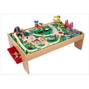 Table circuit train waterfall mountain