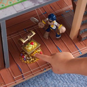 Ensemble de jeu pirates en bois