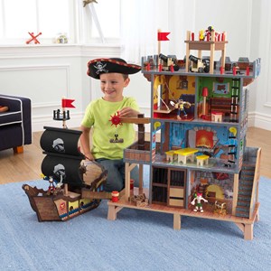 Ensemble de jeu pirates en bois