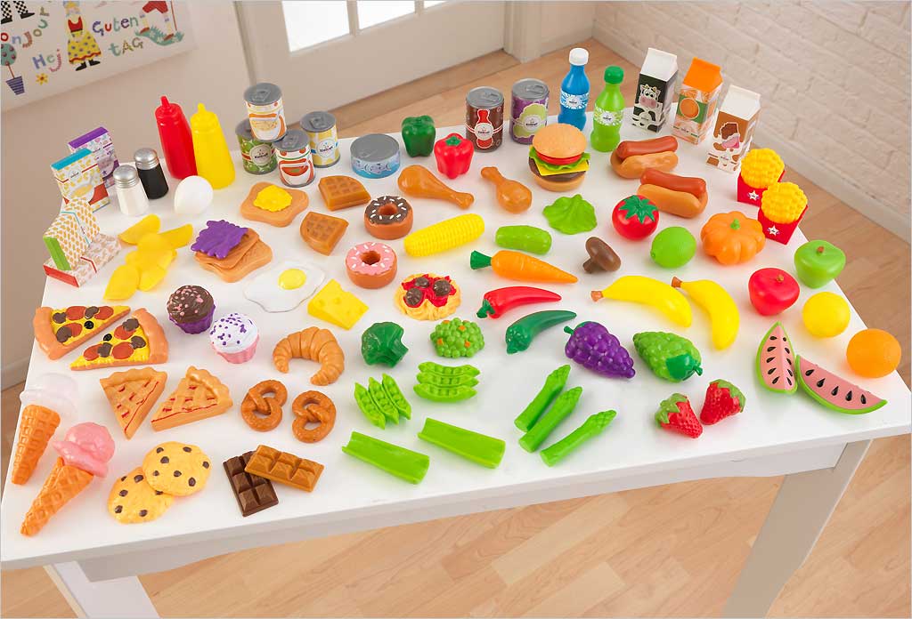 115 jouets aliments en plastique