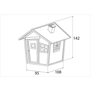 Maisonnette en bois alice label 