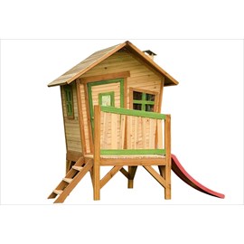 Cabane en bois sur pilotis robin