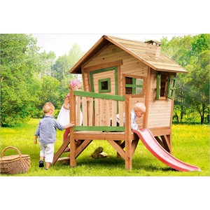 Cabane en bois sur pilotis robin