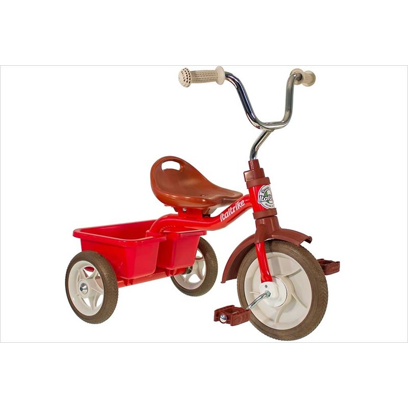 Tricycle métal rouge avec benne