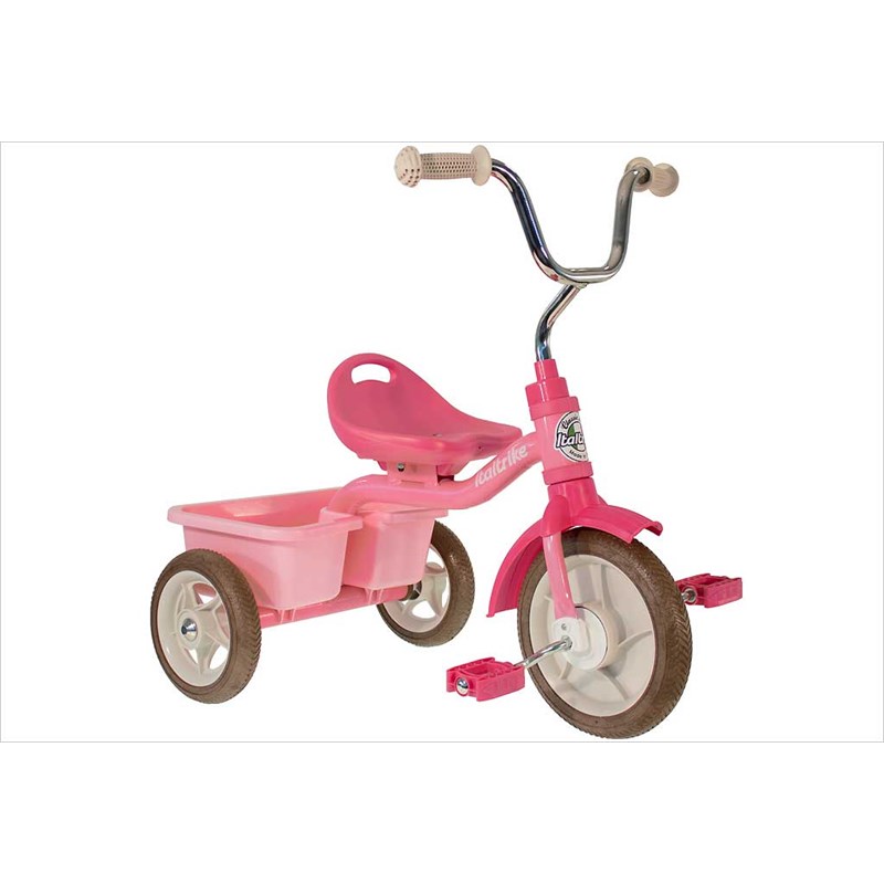 Tricycle rose avec benne