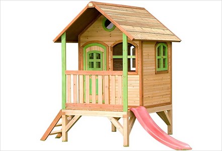 Cabane enfant en bois sur pilotis tom