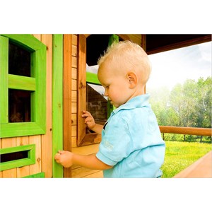 Cabane enfant en bois sur pilotis laura