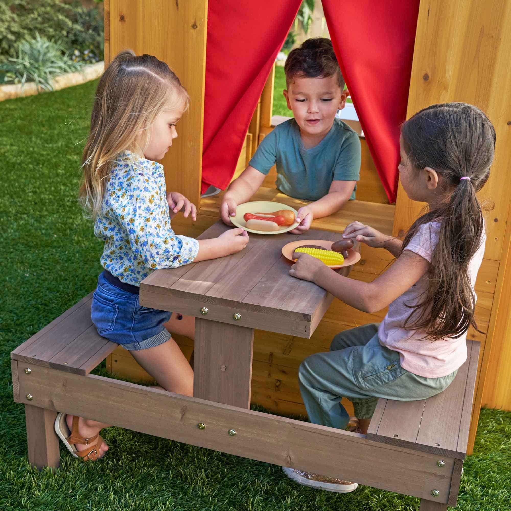 Cabane en Bois Maison d'Enfants de Jardin Equipée Timberlake - Backyard  Discovery