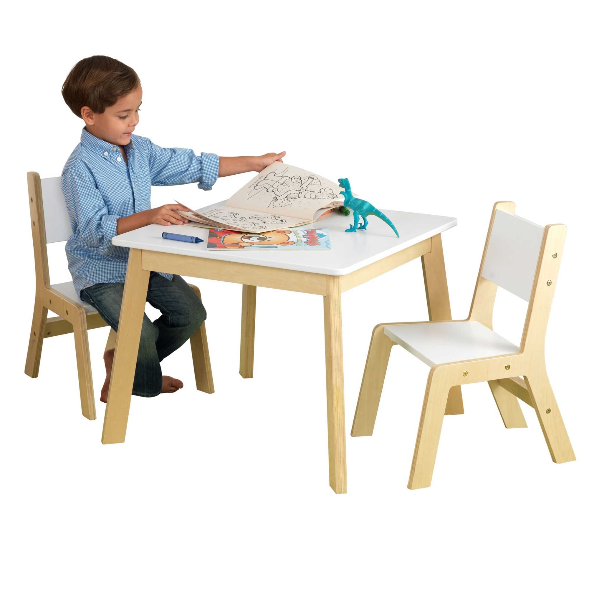Table moderne enfant + 2 chaises