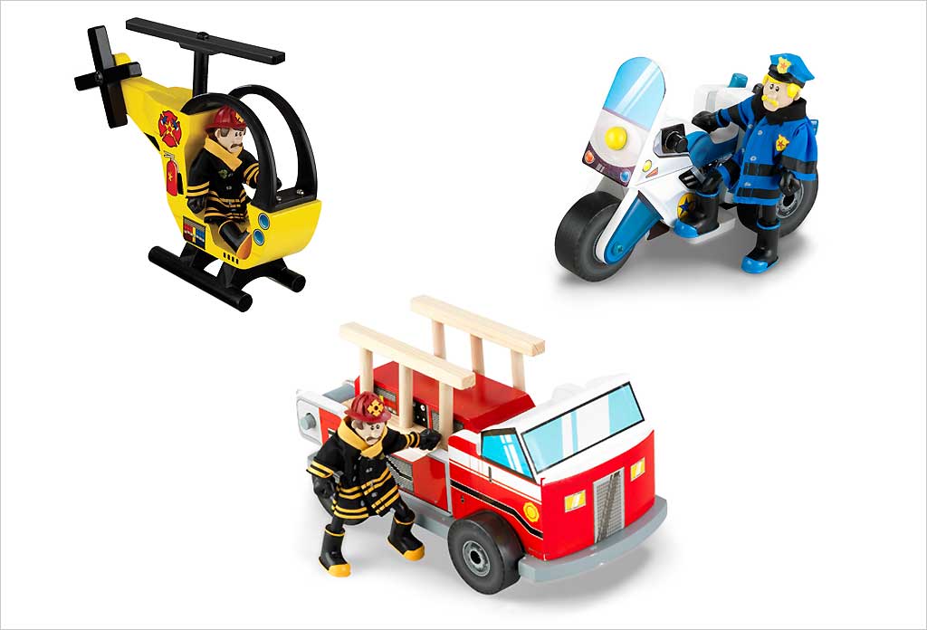 Clipo camion de pompier, jeux de constructions & maquettes
